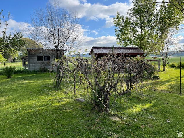 662 N 1600 E, Preston, ID 83263 - view of grassy yard with an outbuilding