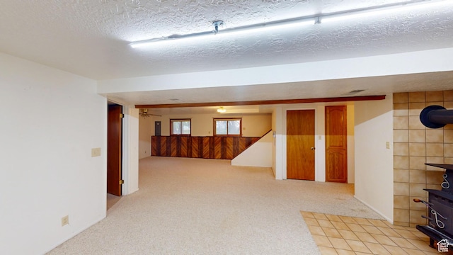 662 N 1600 E, Preston, ID 83263 - basement featuring light colored carpet and a textured ceiling