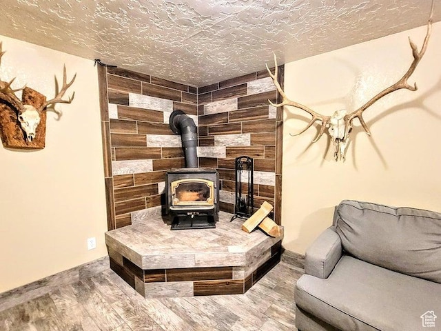 273 S 700 W, Parowan, UT 84761 - detailed view of a wood stove and wood finished floors