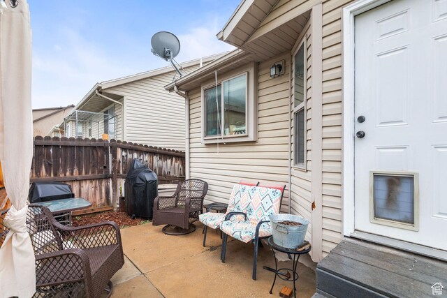 78 N Peach St E, Santaquin, UT 84655 - view of patio with fence and area for grilling