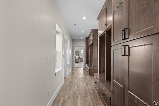 22 Old Ranch Rd, Montpelier, ID 83254 - hall featuring light wood finished floors, recessed lighting, and baseboards