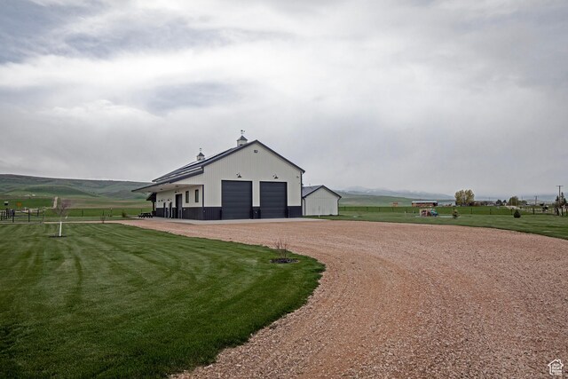 22 Old Ranch Rd, Montpelier, ID 83254 - view of outdoor structure with dirt driveway, an outdoor structure, and a view of countryside