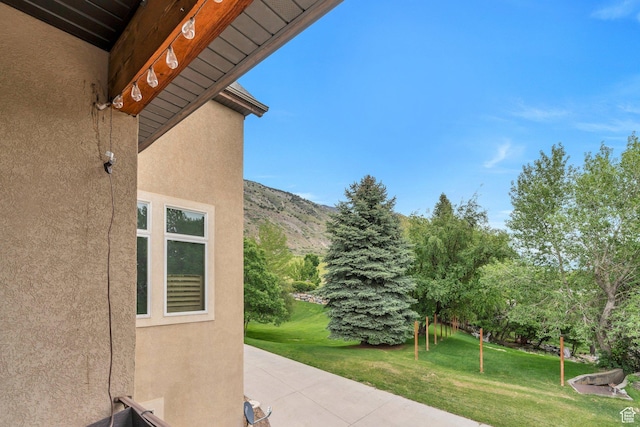 861 N 1100 E, Pleasant Grove, UT 84062 - view of patio / terrace featuring a mountain view