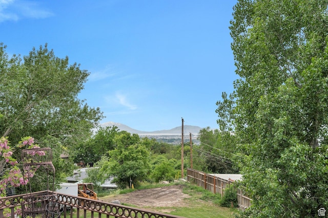 861 N 1100 E, Pleasant Grove, UT 84062 - view of yard with a mountain view and fence
