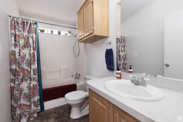 1090 N 200 E, Ferron, UT 84523 - bathroom featuring toilet, vanity, and shower / tub combo with curtain