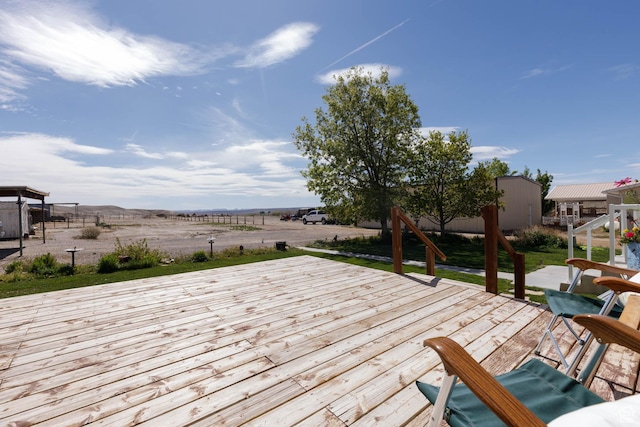 1090 N 200 E, Ferron, UT 84523 - view of wooden terrace