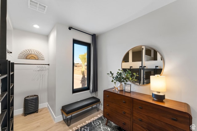 5266 W 2480 S Unit 132, Hurricane, UT 84737 - sitting room featuring light wood-style flooring, baseboards, and recessed lighting