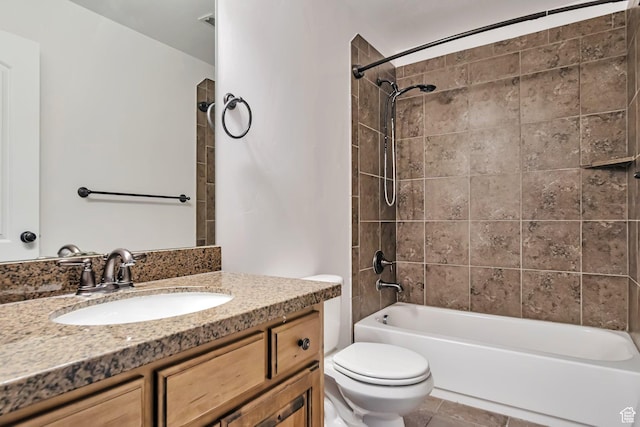 845 S 1840 W, Orem, UT 84059 - bathroom featuring toilet, washtub / shower combination, and vanity
