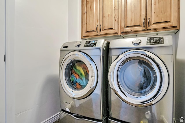 845 S 1840 W, Orem, UT 84059 - washroom with cabinet space, independent washer and dryer, and baseboards