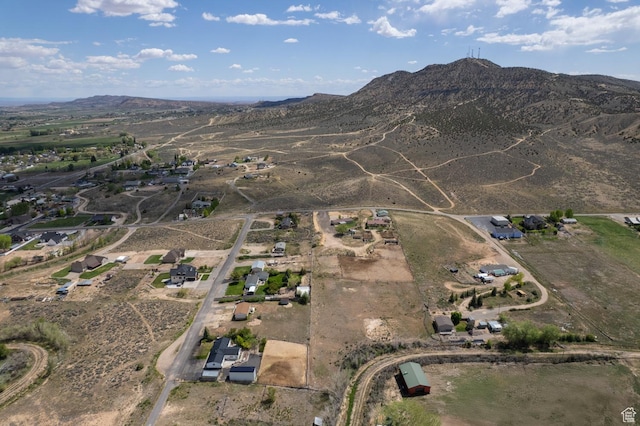 3820 W Main St, Vernal, UT 84078 - aerial view of property and surrounding area with a mountain backdrop