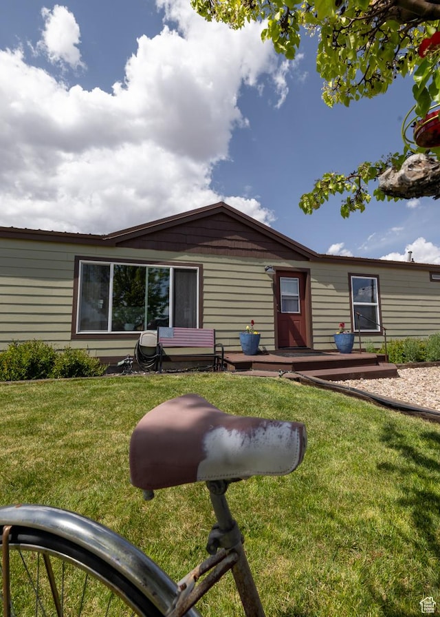 3820 W Main St, Vernal, UT 84078 - back of house with a lawn