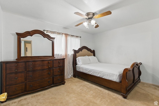 493 N 1025 W St W, Orem, UT 84057 - bedroom with light carpet and ceiling fan
