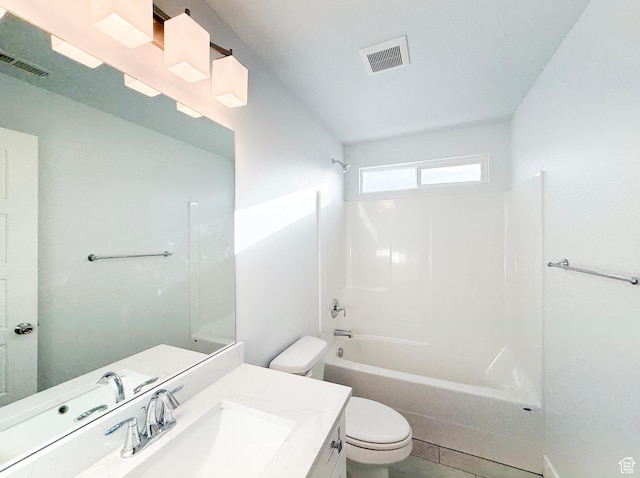 5107 W Harlow Way, Herriman, UT 84096 - bathroom with toilet, vanity, and shower / bath combination