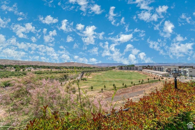 mountain view featuring rural landscape