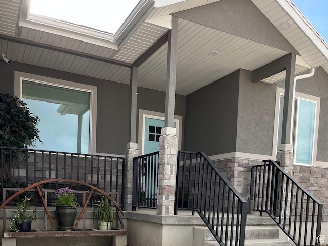 365 N 100 E, Ferron, UT 84523 - property entrance featuring stucco siding and stone siding