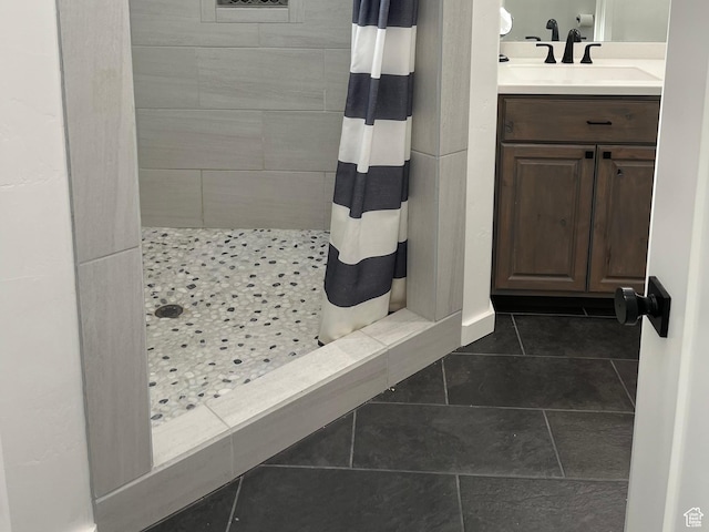 365 N 100 E, Ferron, UT 84523 - full bathroom with a stall shower, tile patterned floors, and vanity