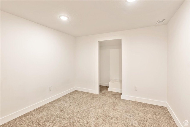 1042 E 460 S, Provo, UT 84606 - spare room with light carpet, baseboards, and recessed lighting
