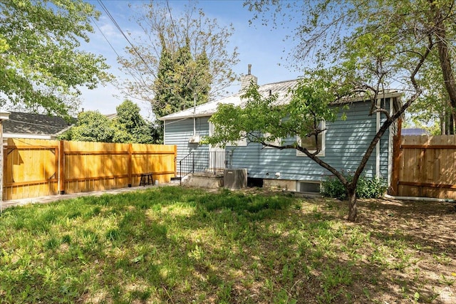 1042 E 460 S, Provo, UT 84606 - back of house with a fenced backyard and a chimney