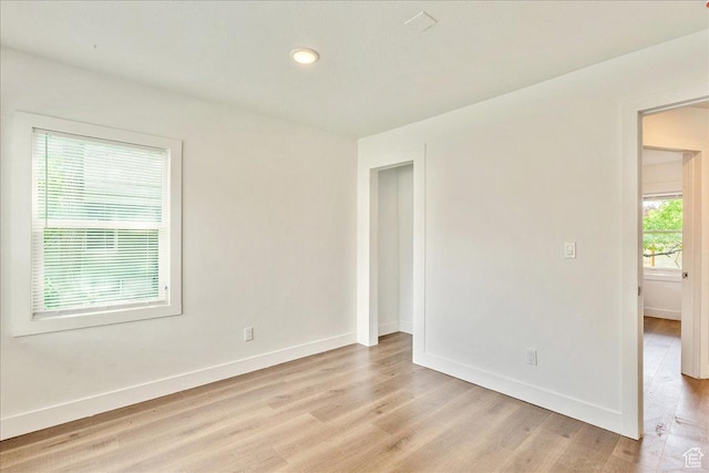 1042 E 460 S, Provo, UT 84606 - spare room featuring baseboards, light wood finished floors, and recessed lighting
