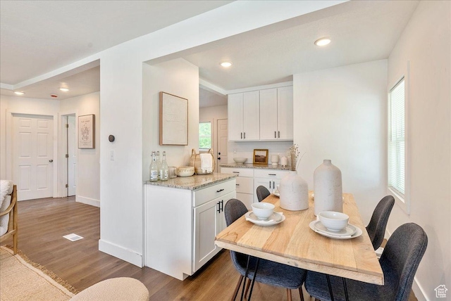 1042 E 460 S, Provo, UT 84606 - dining room featuring wood finished floors, baseboards, and recessed lighting