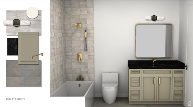 1380 S 900 W Unit 1, Salt Lake City, UT 84104 - full bathroom featuring toilet and vanity