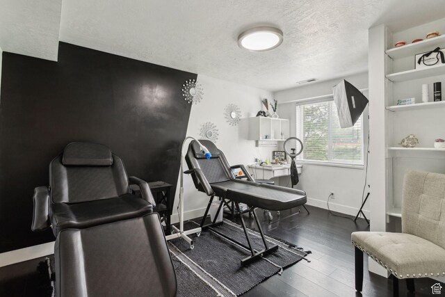1001 E 1500 N, Layton, UT 84040 - office with a textured ceiling, wood finished floors, and baseboards