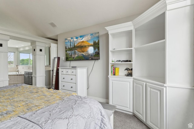 1001 E 1500 N, Layton, UT 84040 - bedroom with baseboards, ensuite bathroom, and a sink
