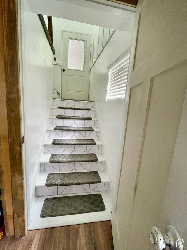 229 N 300 W, Salina, UT 84654 - stairs featuring wood finished floors