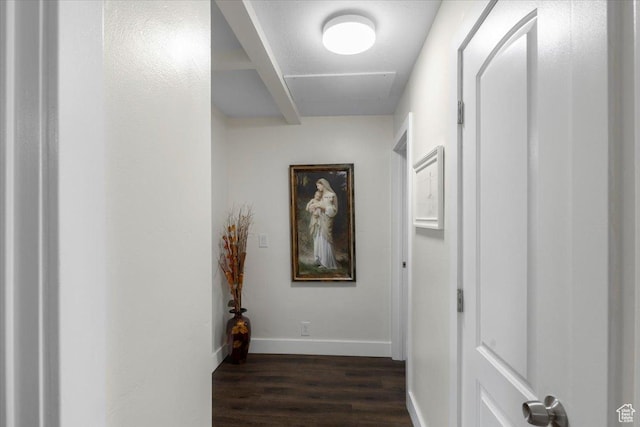 131 N 100 W, Hyrum, UT 84319 - corridor with dark wood-type flooring and baseboards
