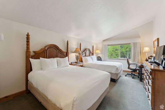 840 Bigler Ln Unit 3031, Midway, UT 84049 - carpeted bedroom with vaulted ceiling and baseboards