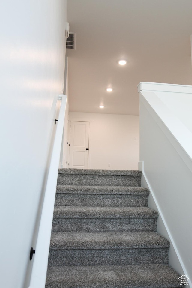 743 E 1250 S, Hyrum, UT 84319 - stairway featuring recessed lighting