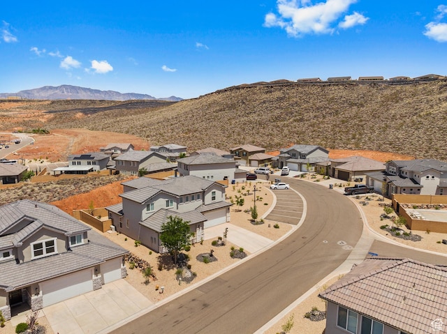 1445 N Arena Roja Dr, Washington, UT 84780 - aerial perspective of suburban area with a mountain backdrop