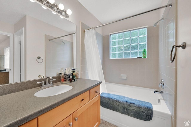 1076 E Creekside, Ogden, UT 84404 - bathroom with shower / bath combo with shower curtain and vanity