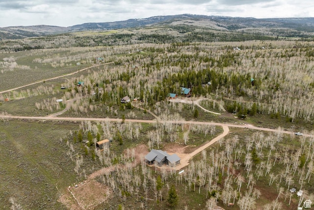 aerial overview of property's location with mountains and rural landscape