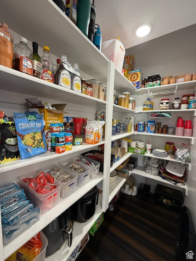 view of storage area
