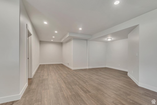 487 W 500 N, Mapleton, UT 84664 - finished below grade area featuring wood finished floors, recessed lighting, and baseboards