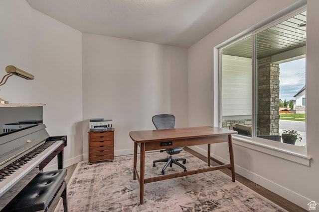 487 W 500 N, Mapleton, UT 84664 - home office featuring baseboards and wood finished floors