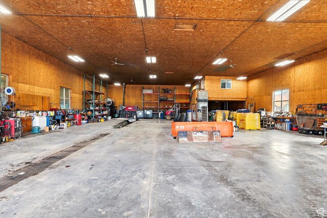 3703 W 600 S, Logan, UT 84321 - garage featuring a workshop area