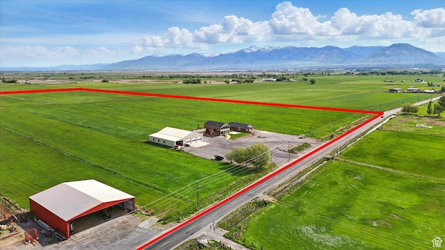 3703 W 600 S, Logan, UT 84321 - aerial view of sparsely populated area featuring a mountainous background and agricultural land