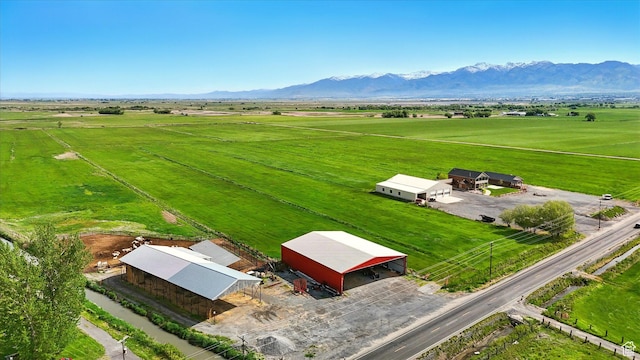 3703 W 600 S, Logan, UT 84321 - aerial view of sparsely populated area with a mountainous background and a pastoral area