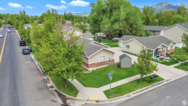 876 S Park Ave, Logan, UT 84321 - view from above of property with mountains