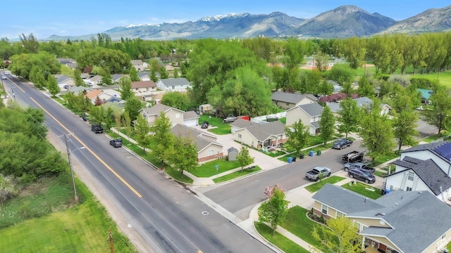 876 S Park Ave, Logan, UT 84321 - aerial perspective of suburban area featuring mountains