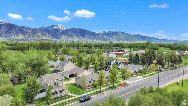 876 S Park Ave, Logan, UT 84321 - aerial perspective of suburban area featuring a mountain backdrop