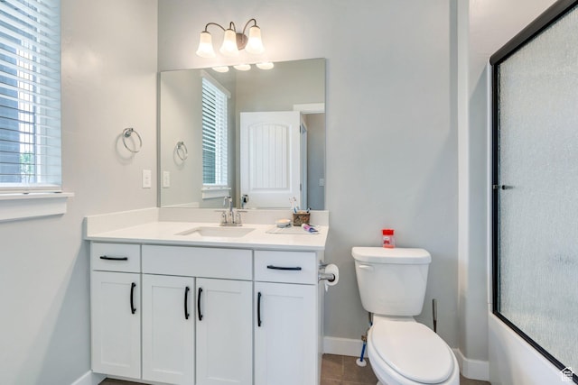 701 S Crooket Post Way W, Saratoga Springs, UT 84045 - full bath with vanity, baseboards, toilet, and an enclosed shower