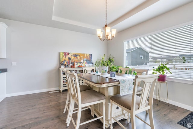 701 S Crooket Post Way W, Saratoga Springs, UT 84045 - dining room with a chandelier, wood finished floors, and baseboards