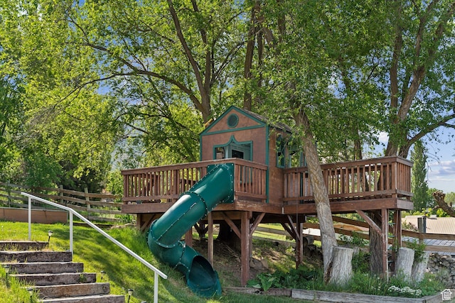 view of play area