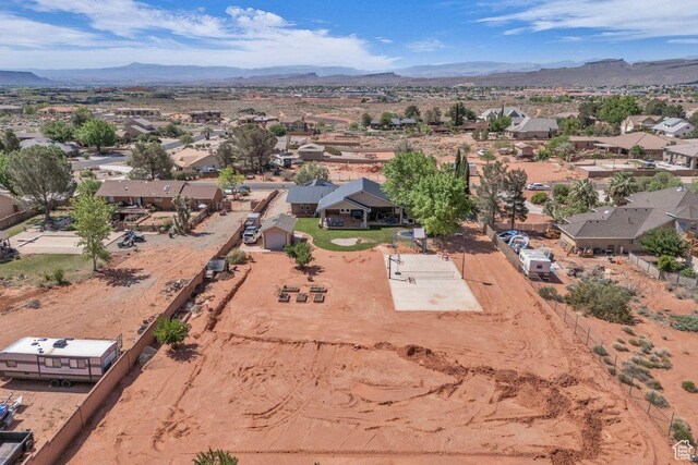 851 E Posado St, Ivins, UT 84738 - aerial perspective of suburban area with a mountainous background
