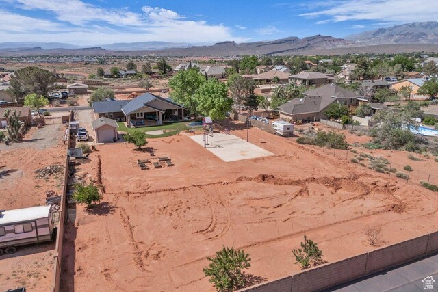 851 E Posado St, Ivins, UT 84738 - aerial view of residential area with a mountainous background