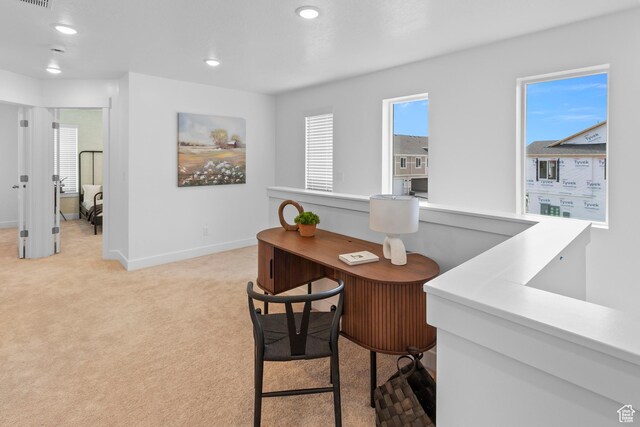 247 W 925 N Unit I49, Brigham City, UT 84302 - office area featuring light colored carpet, recessed lighting, and baseboards