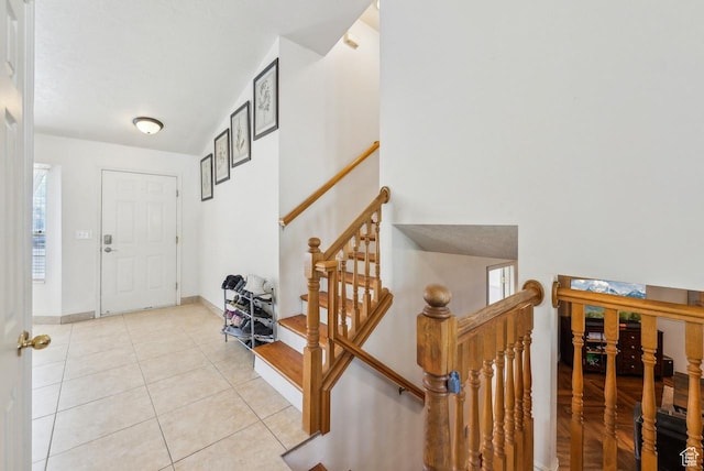 1447 E 230 S, Spanish Fork, UT 84660 - entryway with light tile patterned floors and baseboards